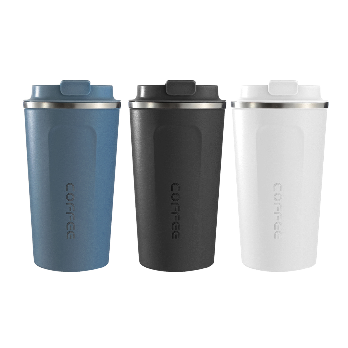 Matt Stainless Steel Tumbler Cup with Lid (380ml / 510ml)